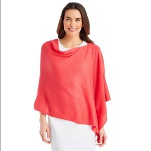 NEW J. McLaughlin Coral Cashmere Poncho
